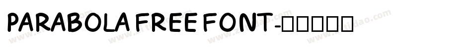 PARABOLA FREE FONT字体转换